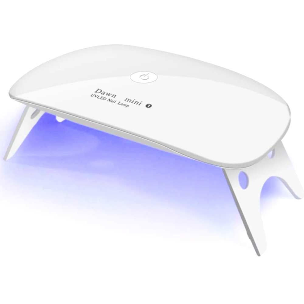 UV LED Nail Dryer Mini lamp Portable Curing Light for Gel Nail Polish,6w(White)